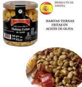 Habitas fritas en aceite de oliva